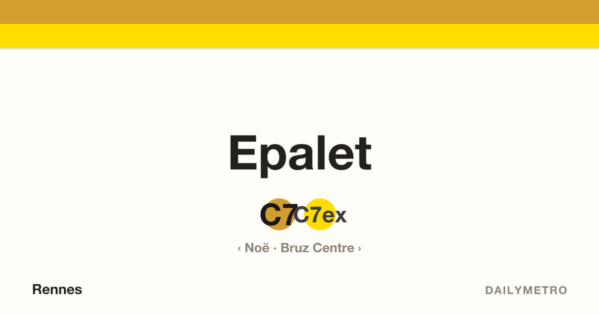 Station Epalet · Lignes C7, C7ex