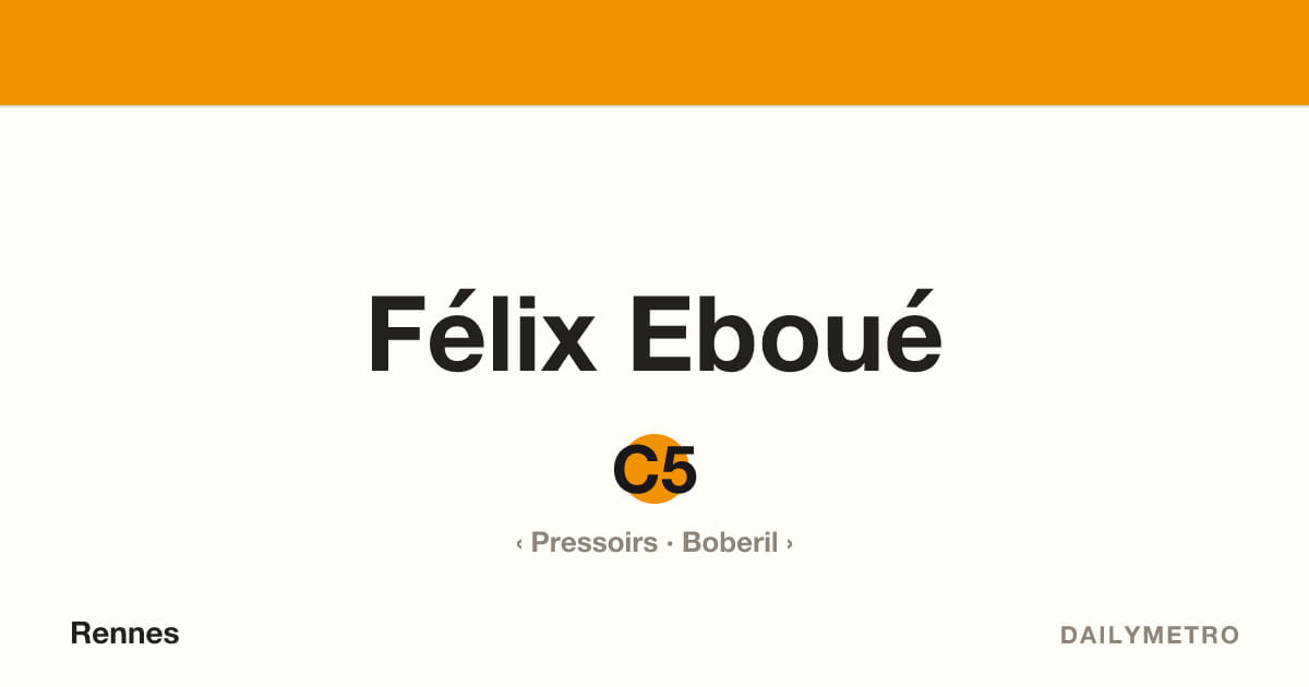 Félix Eboué station · Lines C5