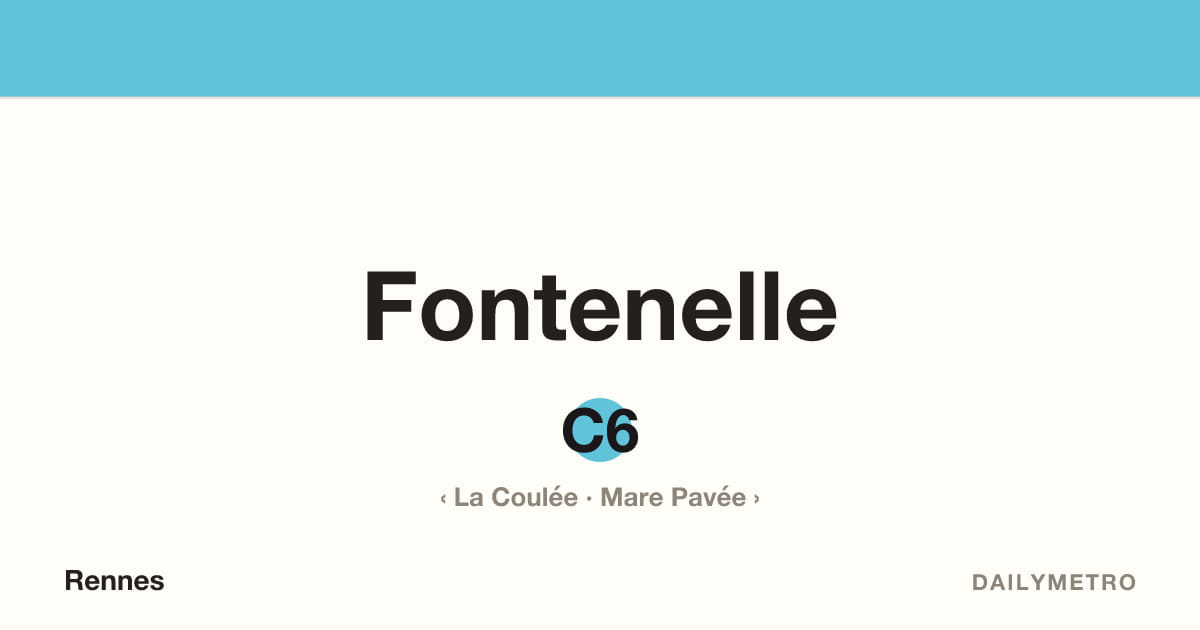 Station Fontenelle · Lignes C6