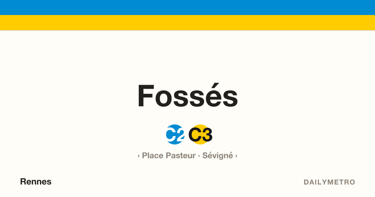 Station Fossés · Lignes C2, C3