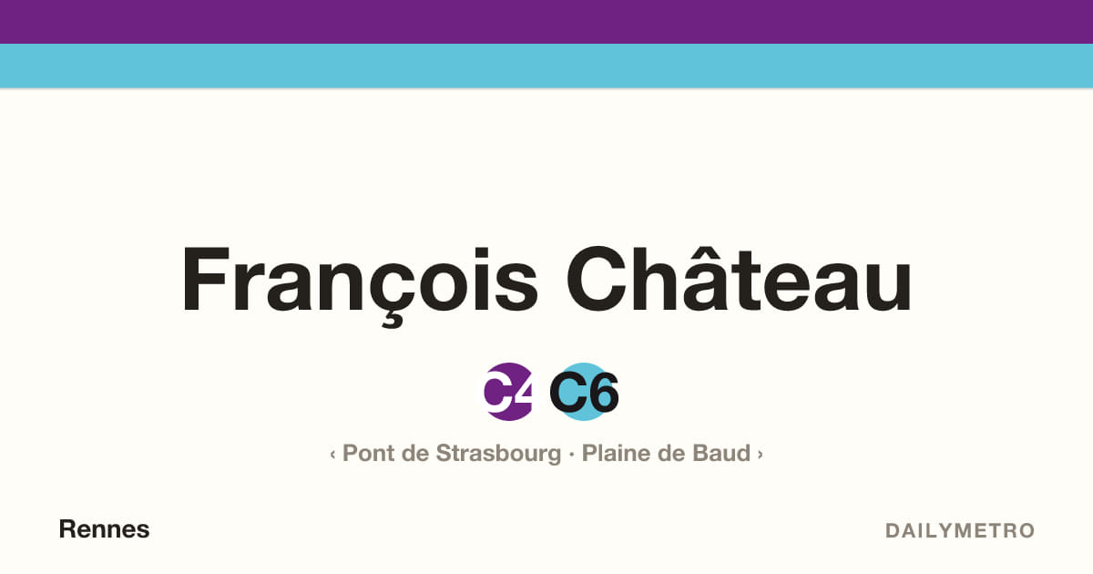 François Château station · Lines C4, C6
