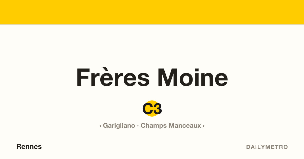 Station Frères Moine · Lignes C3