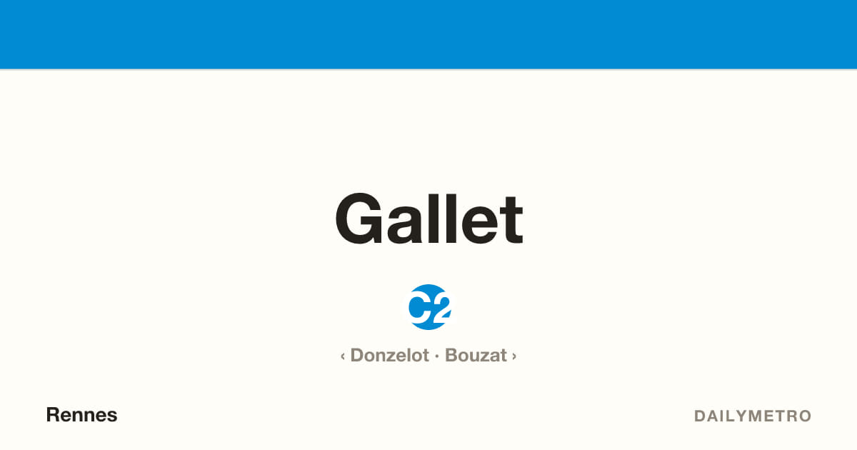 Station Gallet · Lignes C2
