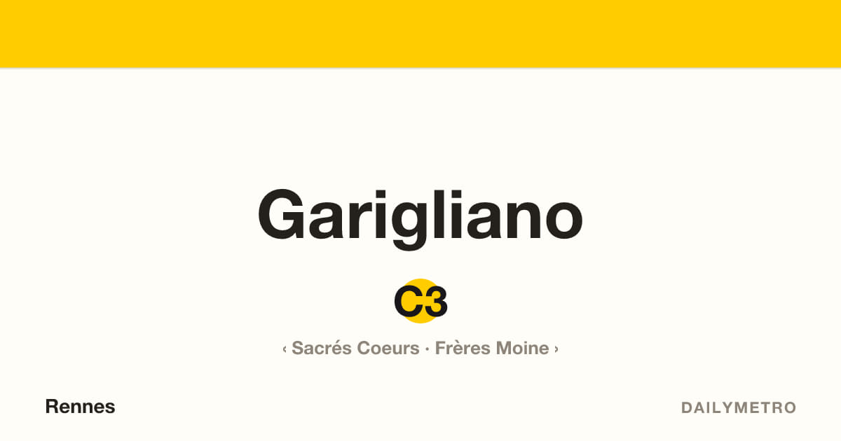 Station Garigliano · Lignes C3