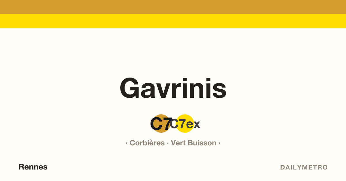 Gavrinis station · Lines C7, C7ex