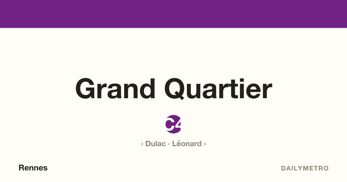 Station Grand Quartier · Lignes C4