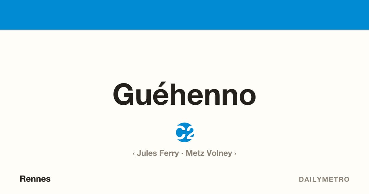 Station Guéhenno · Lignes C2