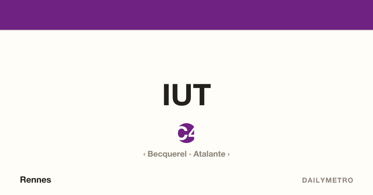 Station IUT · Lignes C4