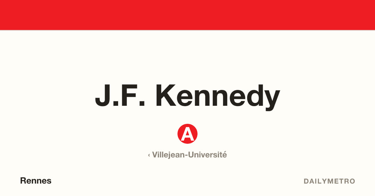 Station J.F. Kennedy · Lignes A