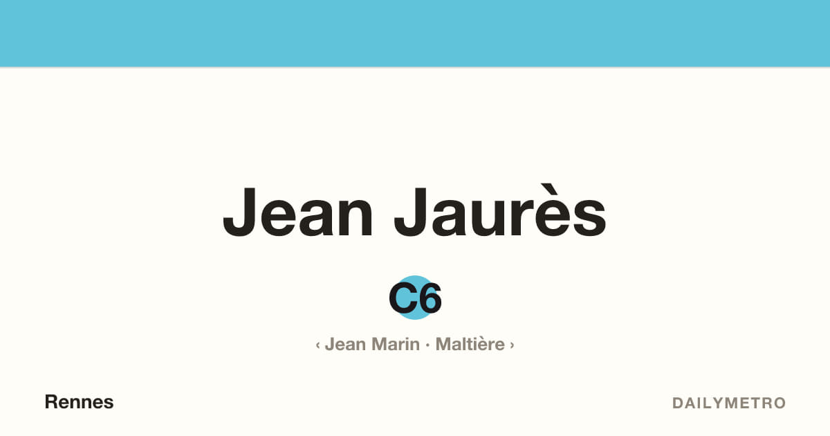 Station Jean Jaurès · Lignes C6