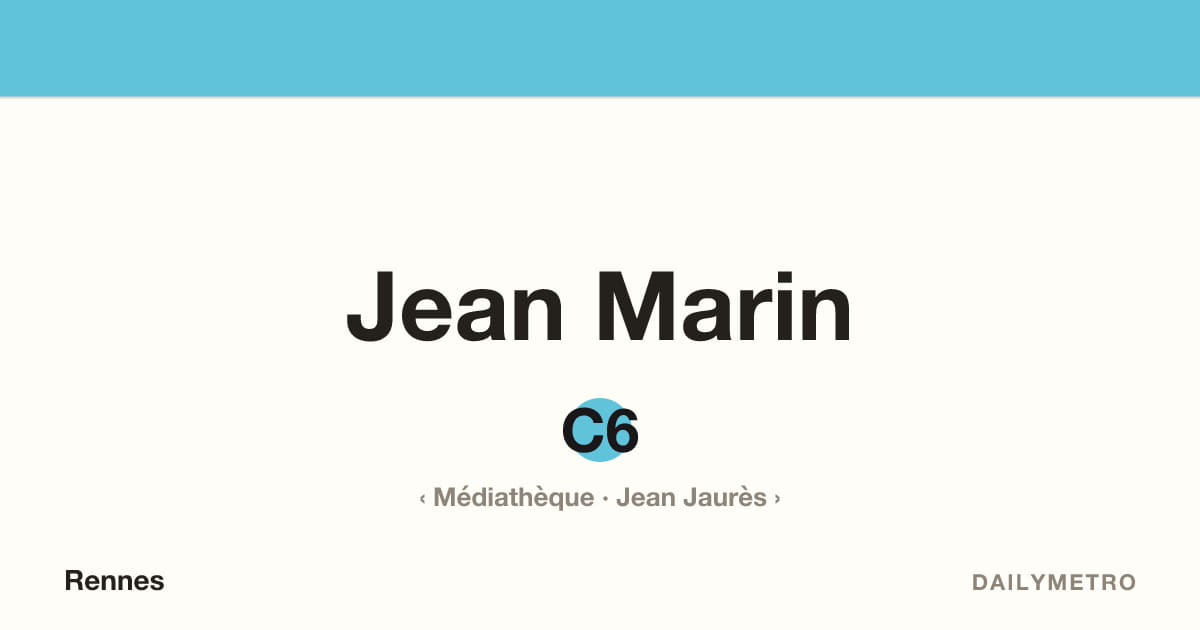 Station Jean Marin · Lignes C6