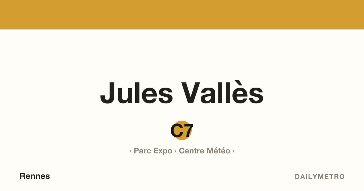 Jules Vallès station · Lines C7