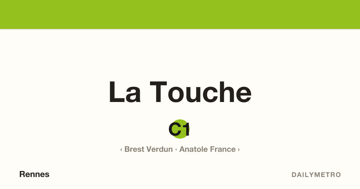 Station La Touche · Lignes C1