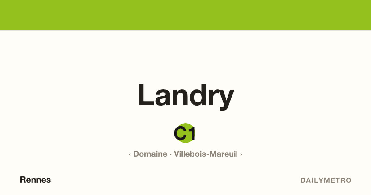 Station Landry · Lignes C1