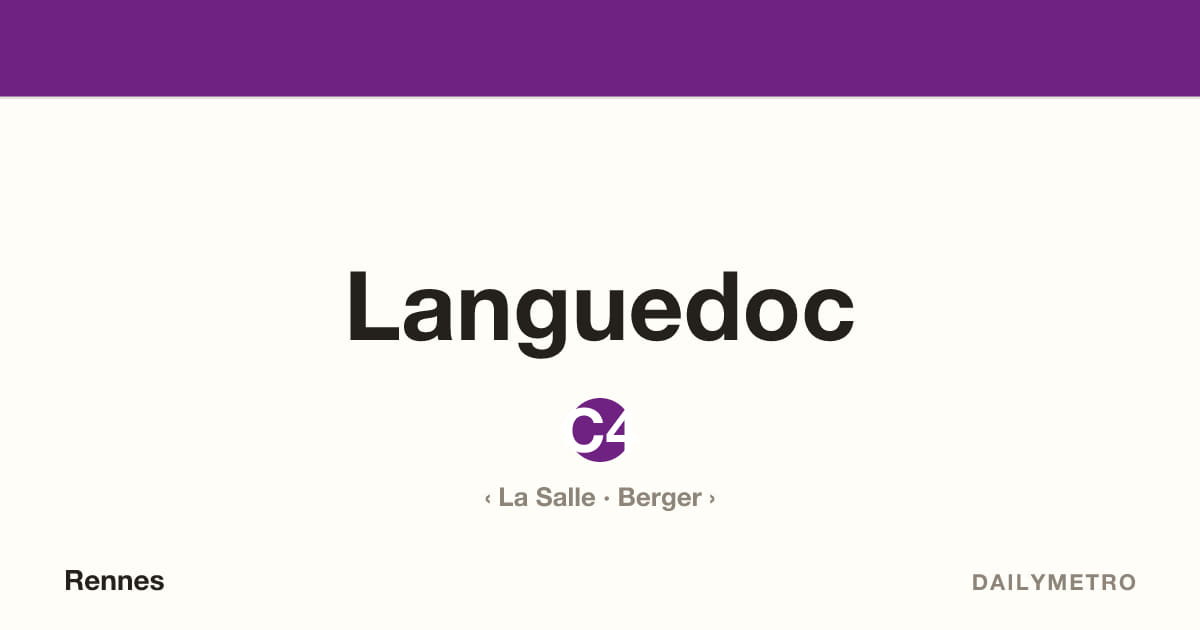 Station Languedoc · Lignes C4