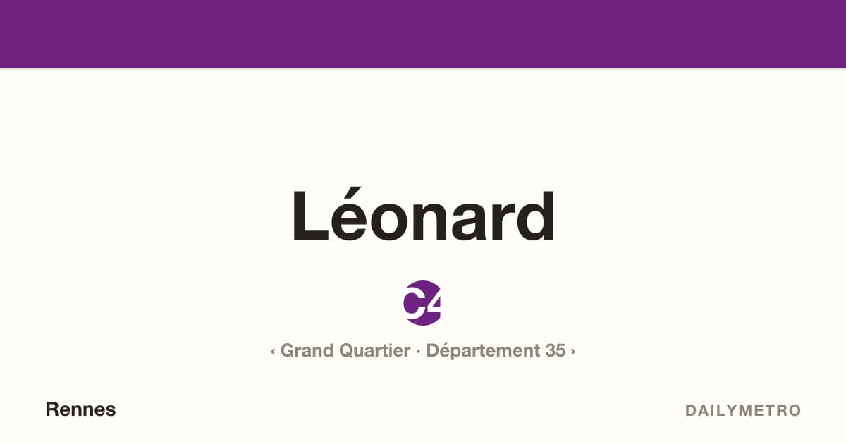 Station Léonard · Lignes C4
