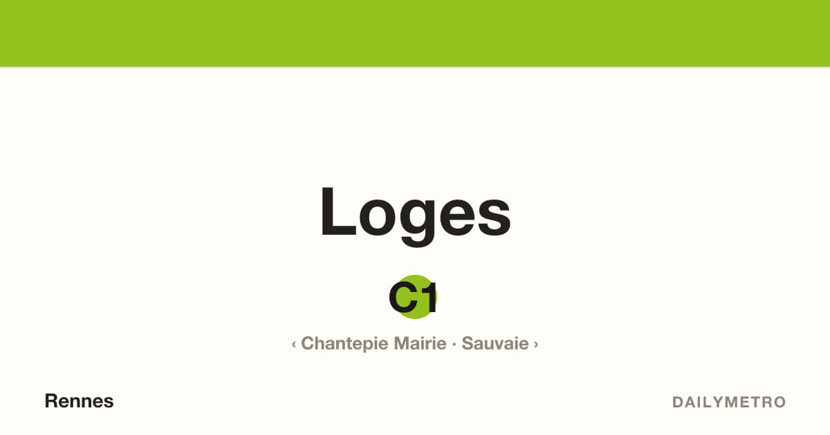 Station Loges · Lignes C1