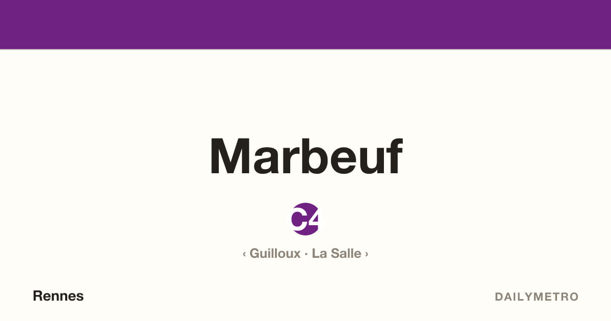 Marbeuf station · Lines C4