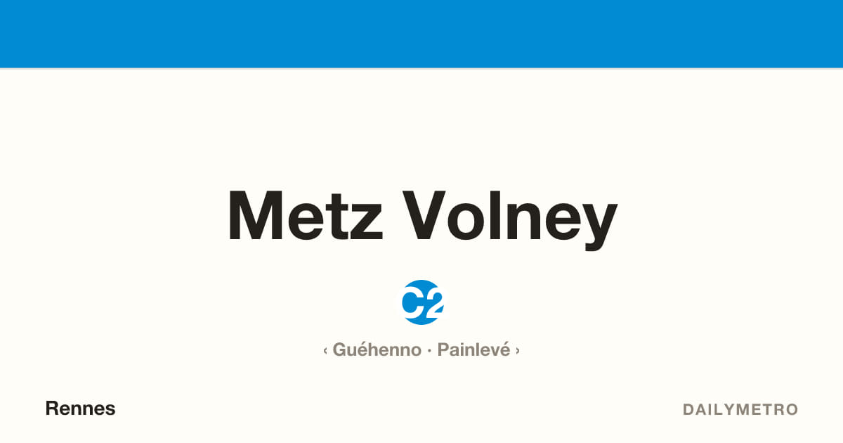 Station Metz Volney · Lignes C2