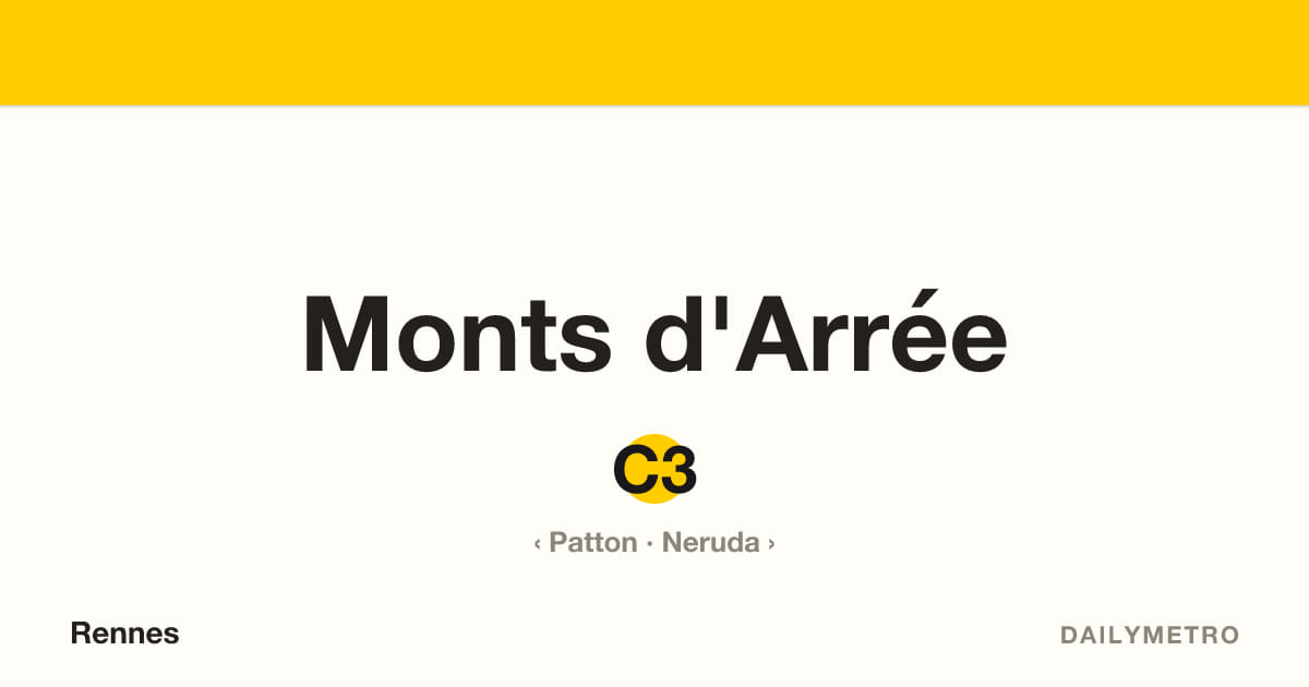 Station Monts d'Arrée · Lignes C3