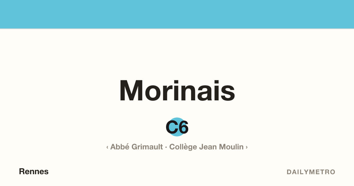 Station Morinais · Lignes C6
