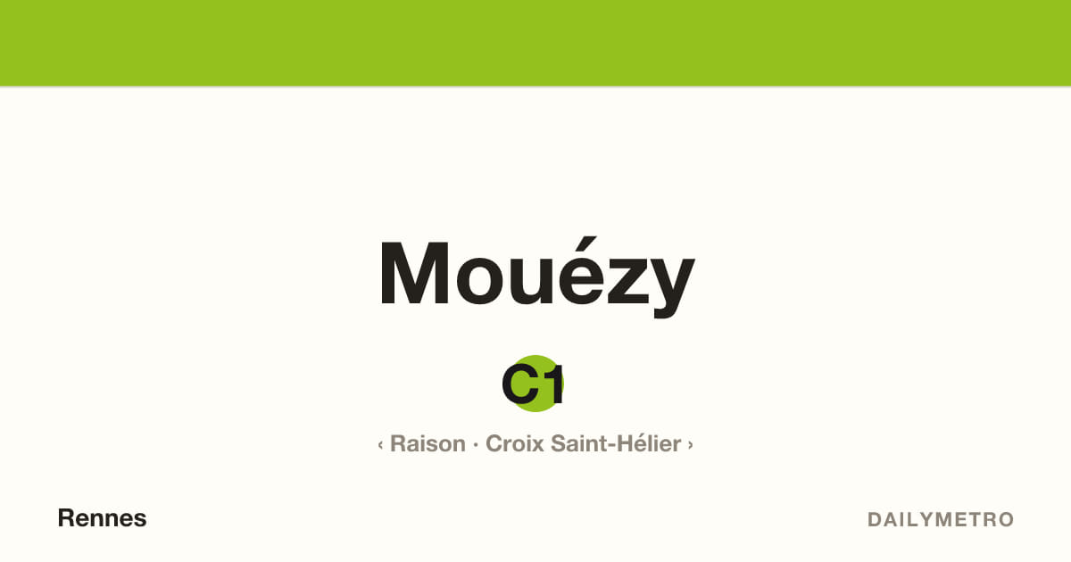 Station Mouézy · Lignes C1