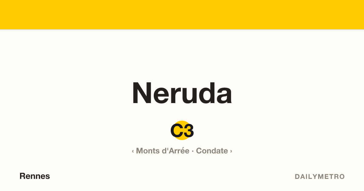Station Neruda · Lignes C3