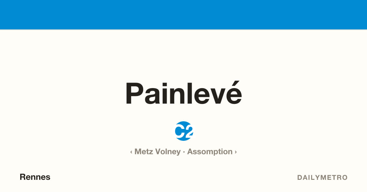 Painlevé station · Lines C2