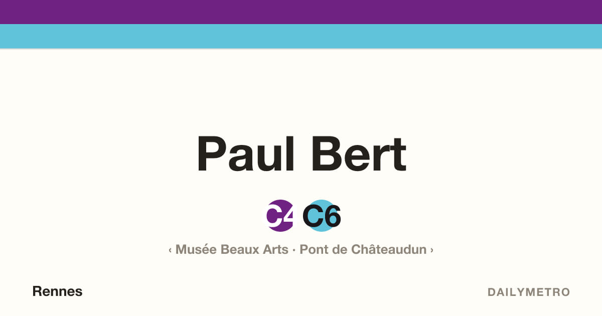 Paul Bert station · Lines C4, C6