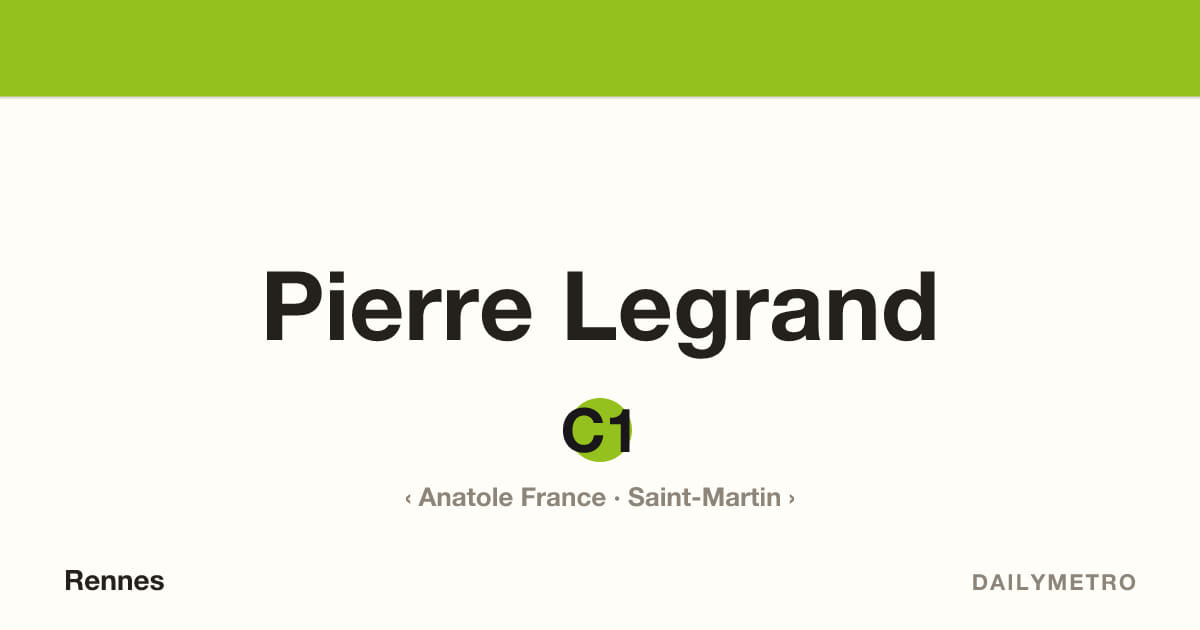 Pierre Legrand station · Lines C1