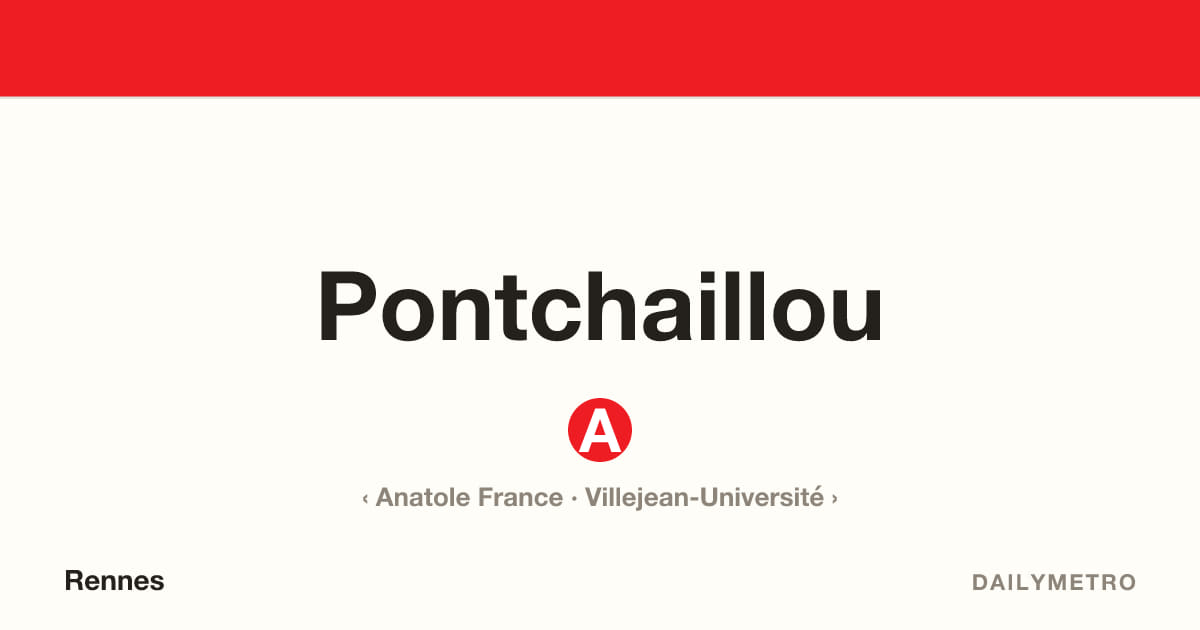 Station Pontchaillou · Lignes A