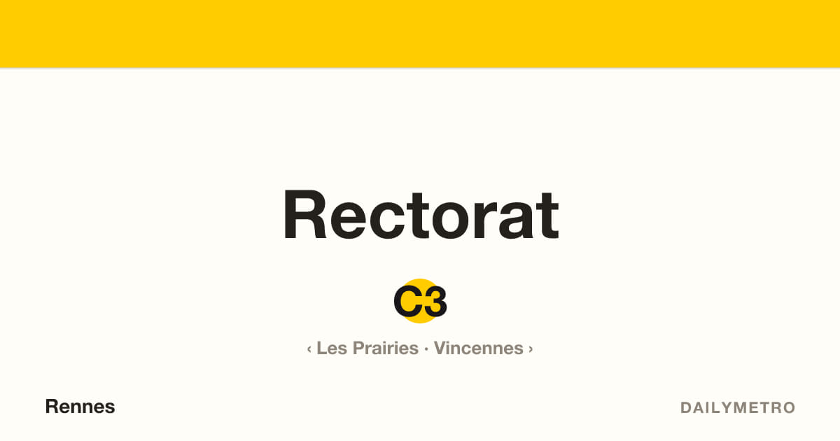 Rectorat station · Lines C3