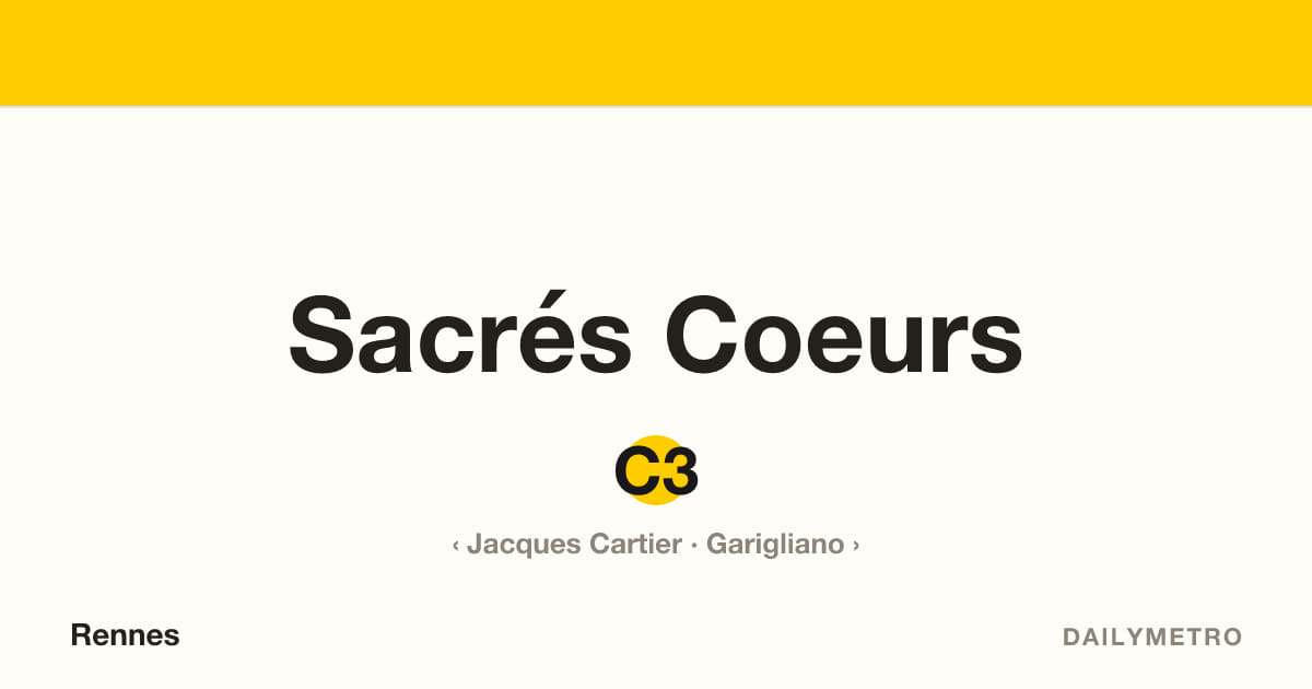 Station Sacrés Coeurs · Lignes C3