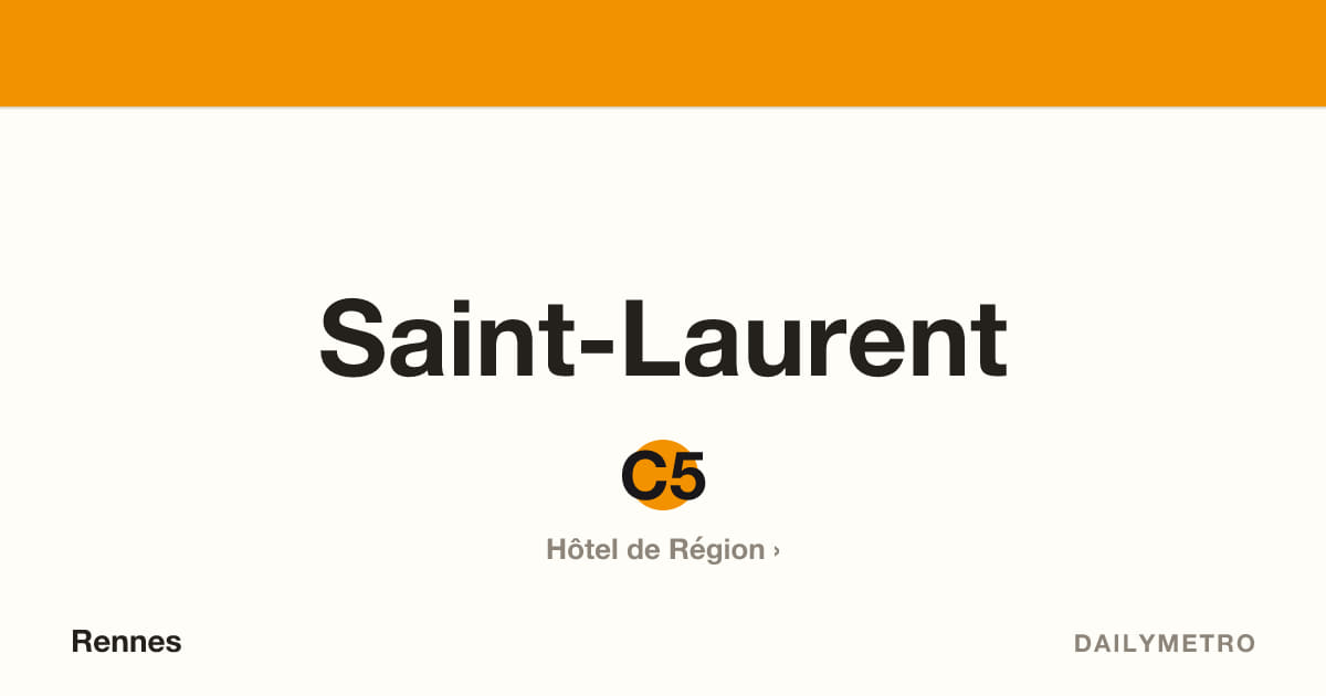 Station Saint-Laurent · Lignes C5