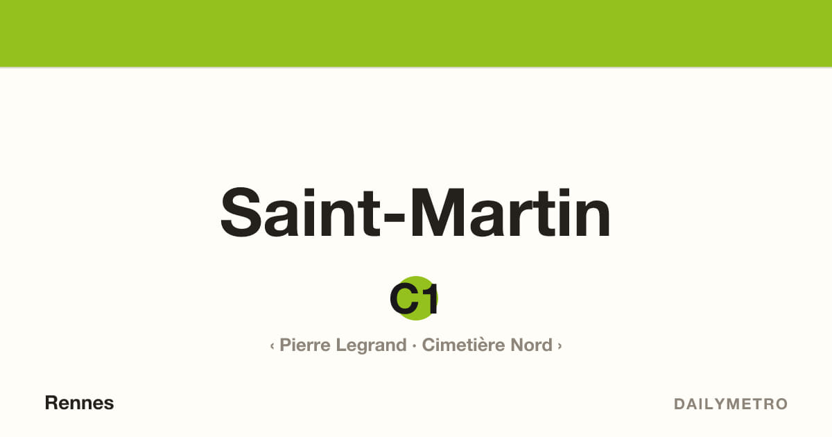 Saint-Martin station · Lines C1