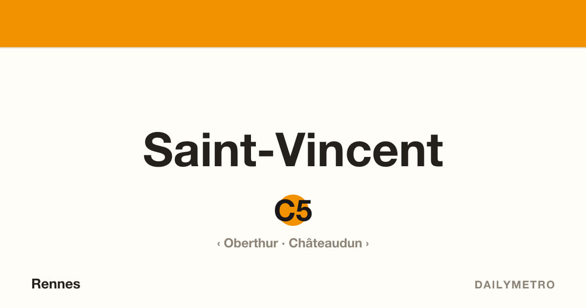 Station Saint-Vincent · Lignes C5