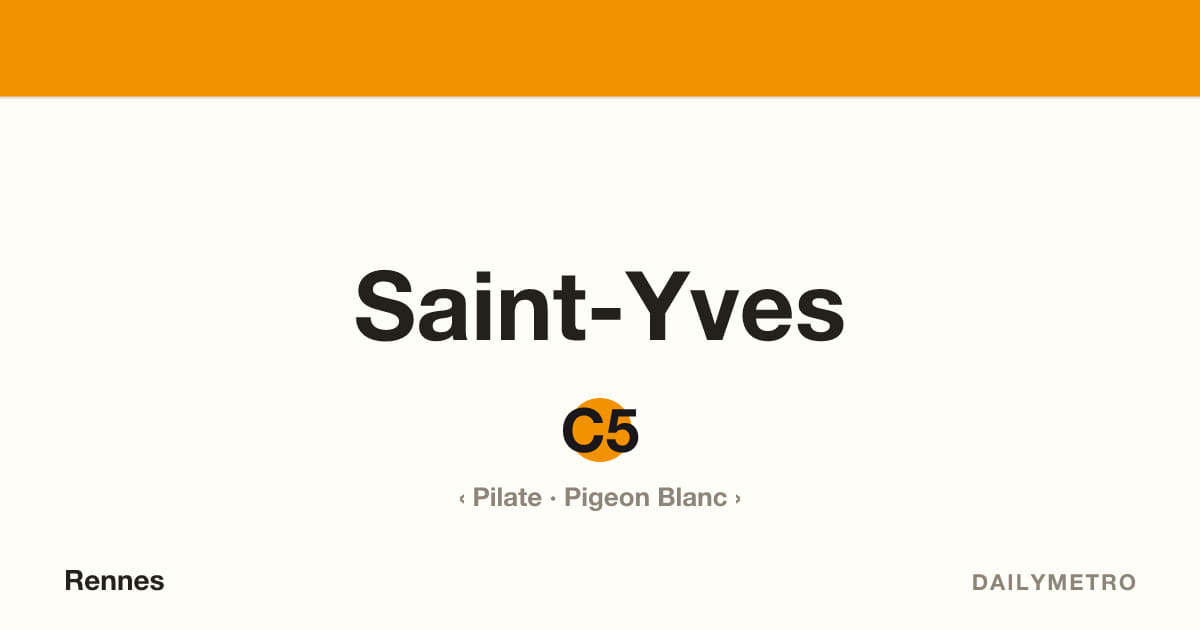 Saint-Yves station · Lines C5