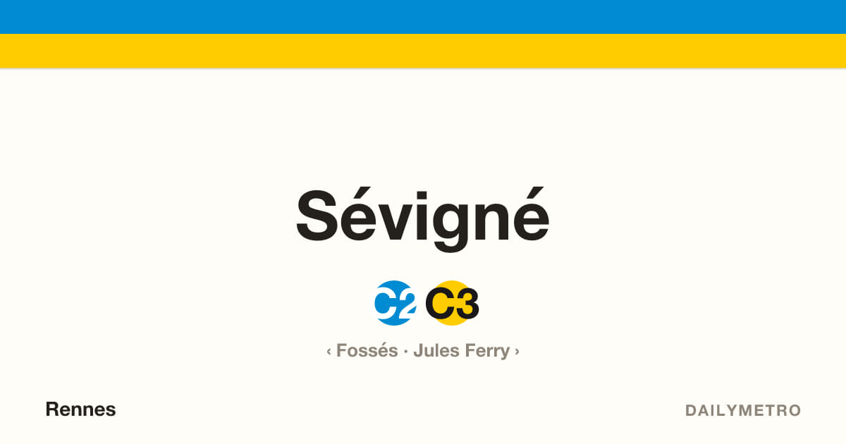 Sévigné station · Lines C2, C3