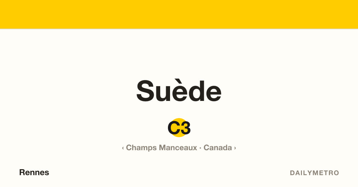 Station Suède · Lignes C3