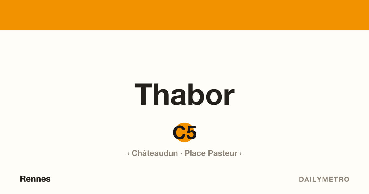 Station Thabor · Lignes C5