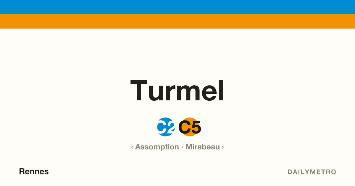 Station Turmel · Lignes C2, C5