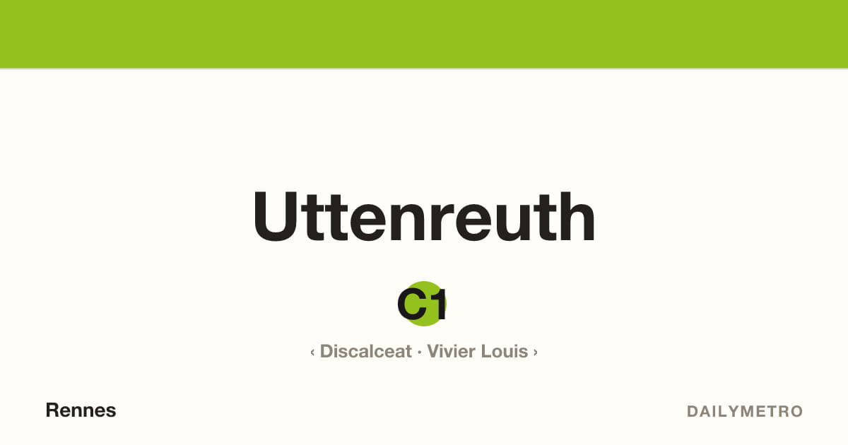 Station Uttenreuth · Lignes C1