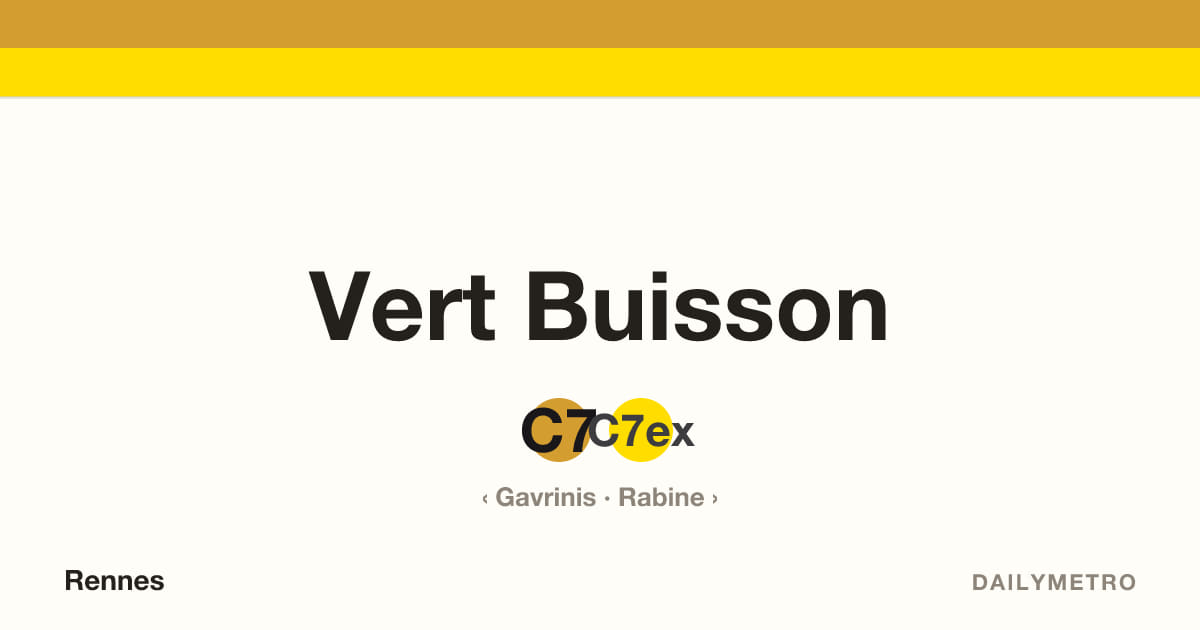 Station Vert Buisson · Lignes C7, C7ex