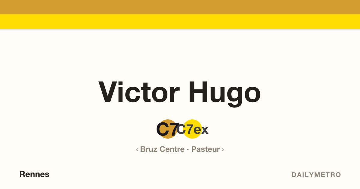 Victor Hugo station · Lines C7, C7ex