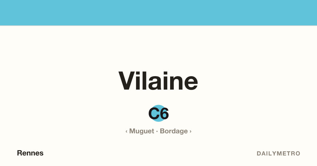 Station Vilaine · Lignes C6
