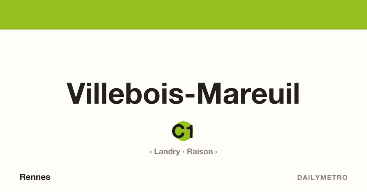 Station Villebois-Mareuil · Lignes C1