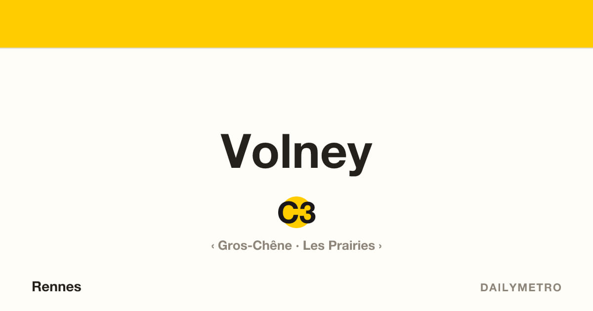 Station Volney · Lignes C3