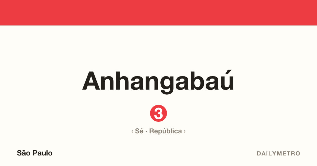 Estação Anhangabaú · Linhas 3