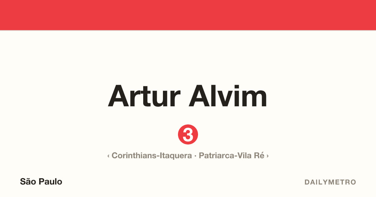 Estação Artur Alvim · Linhas 3