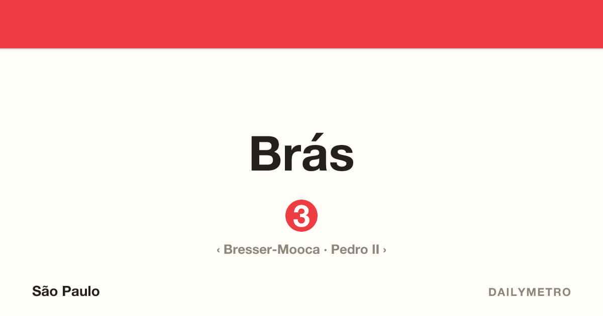 Brás station · Lines 3